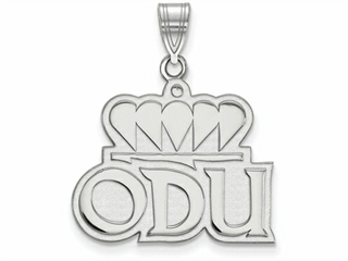 LogoArt Sterling Silver Old Dominion University Large Pendant Necklace