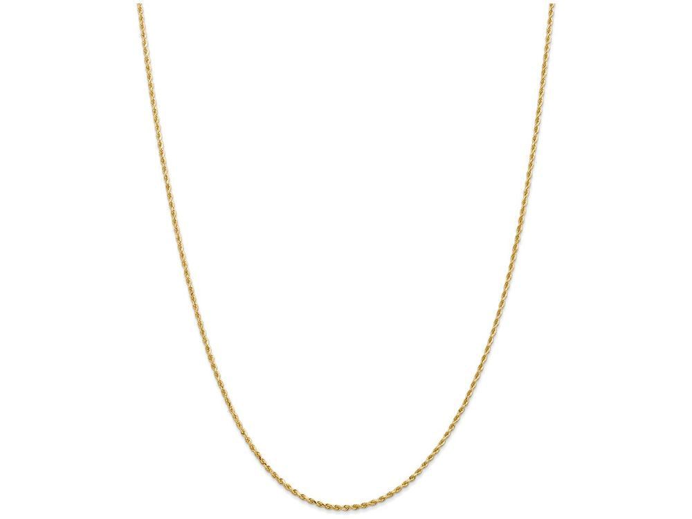 FJC Finejewelers 10 Inch 14k Yellow Gold 1.50mm bright-cut Rope Anklet