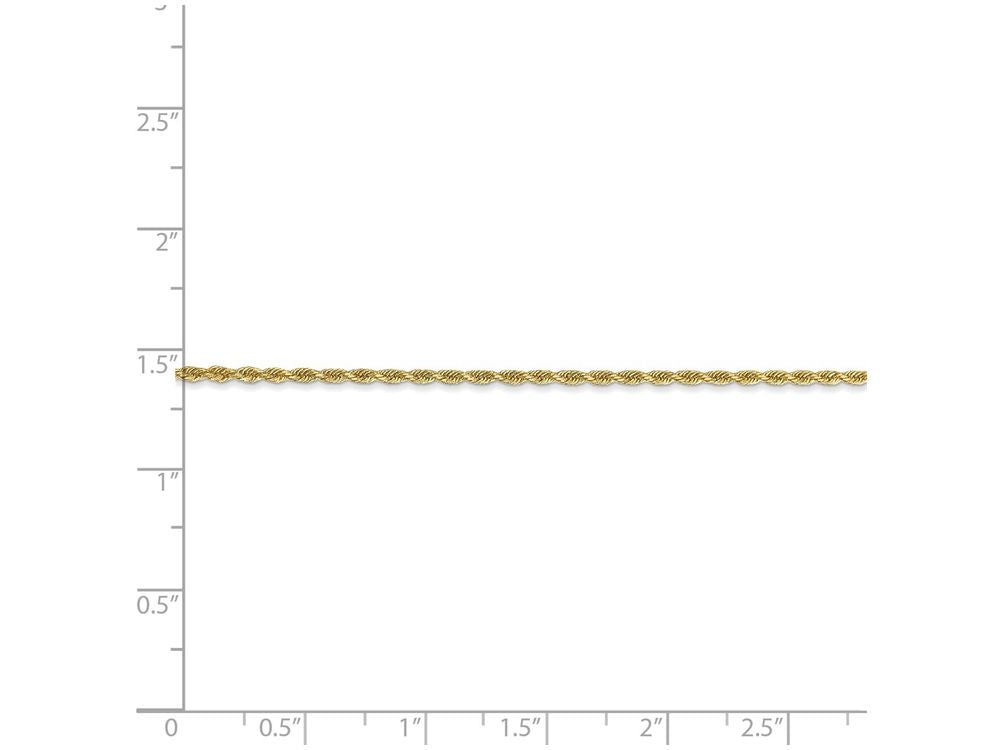 FJC Finejewelers 18 Inch 14k Yellow Gold 1.50mm bright-cut Rope With Lobster Clasp Chain Necklace