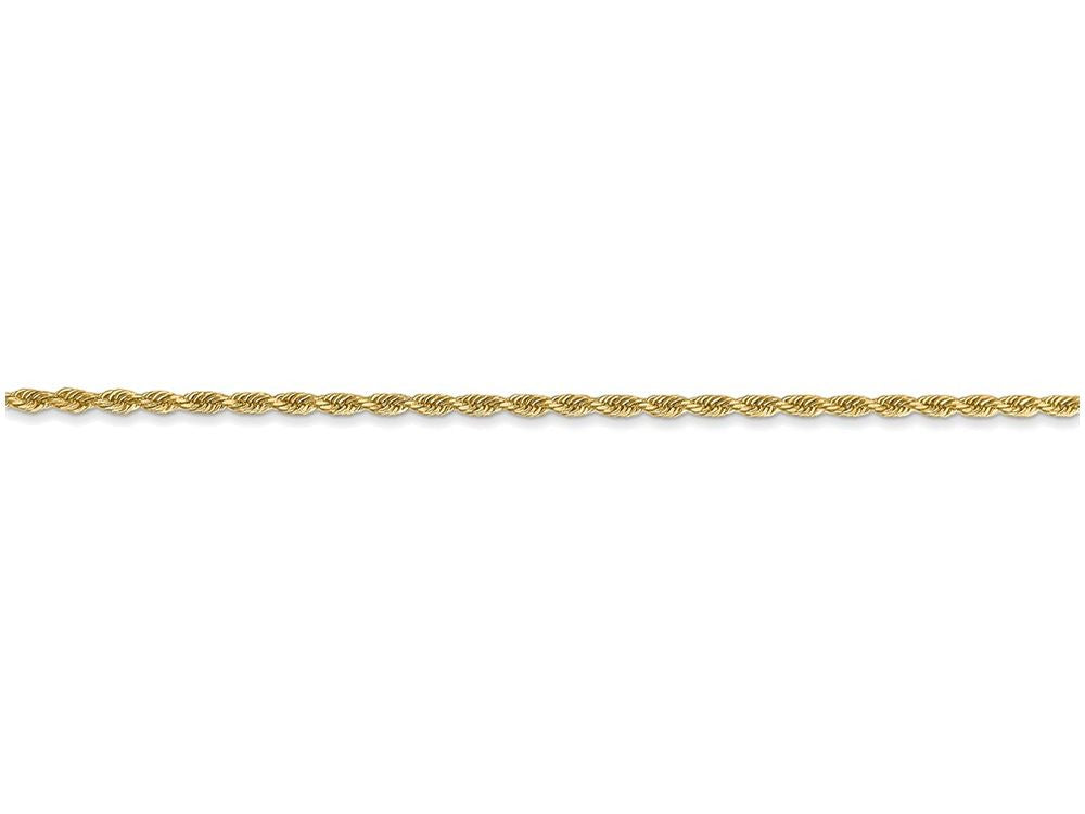 FJC Finejewelers 6 Inch 14k Yellow Gold 1.50mm bright-cut Rope With Lobster Clasp Chain Bracelet