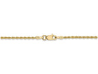 FJC Finejewelers 7 Inch 14k Yellow Gold 1.50mm bright-cut Rope With Lobster Clasp Chain Bracelet