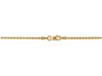 FJC Finejewelers 6 Inch 14k Yellow Gold 1.50mm Handmade Regular Rope Chain Bracelet