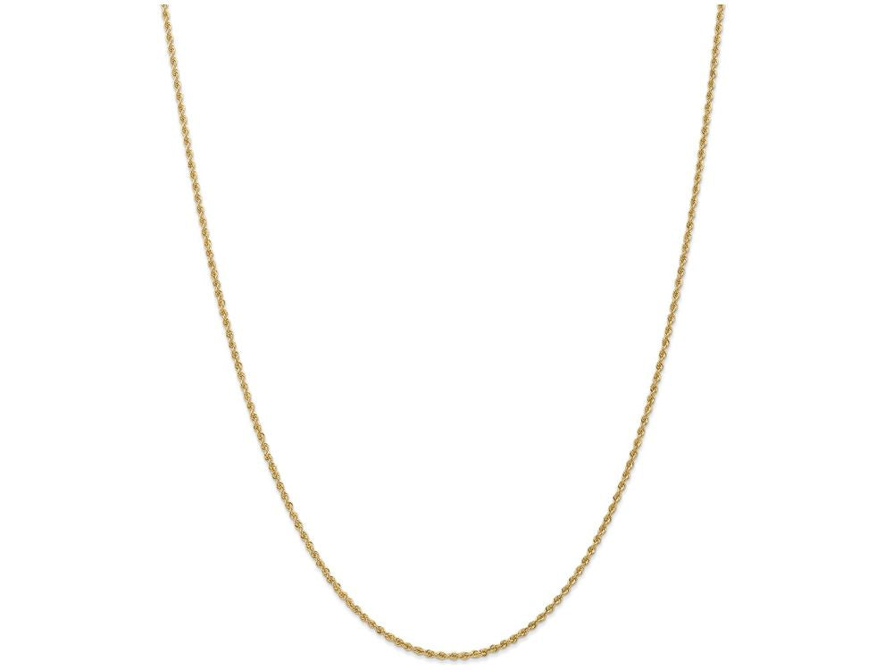 FJC Finejewelers 8 Inch 14k Yellow Gold 1.50mm Handmade Regular Rope Chain Bracelet