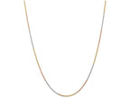 FJC Finejewelers 24 Inch 14 kt Tri Color Gold 1.5mm bright-cut Rope Chain Necklace