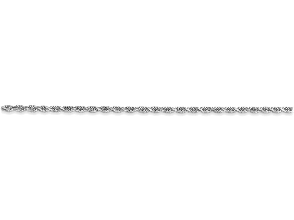 FJC Finejewelers 30 Inch 14k White Gold 1.5mm bright-cut Rope Chain Necklace