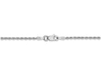 FJC Finejewelers 8 Inch 14k White Gold 1.5mm bright-cut Rope Chain Bracelet