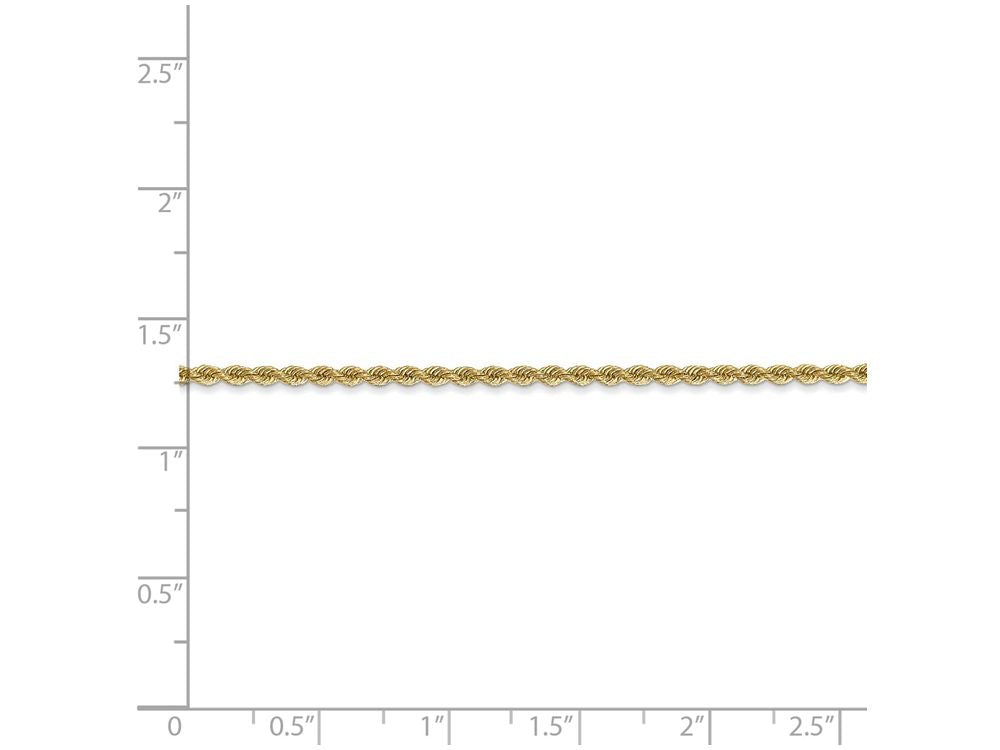 FJC Finejewelers 20 Inch 14k Yellow Gold 2mm Handmade Regular Rope Chain Necklace
