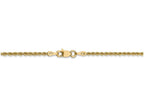 FJC Finejewelers 9 Inch 14k Yellow Gold 2mm Handmade Regular Rope Chain Ankle Bracelet (Smaller Ankles)