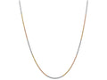 FJC Finejewelers 18 Inch 14 kt Tri Color Gold 1.8mm bright-cut Rope Chain Necklace
