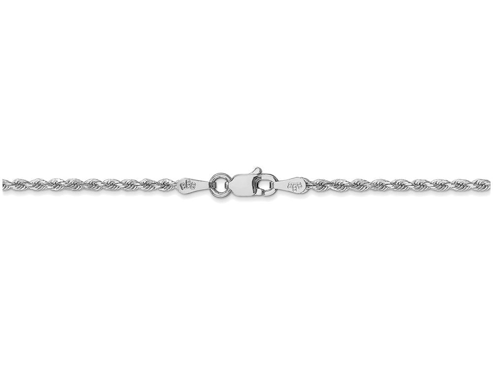 FJC Finejewelers 18 Inch 14k White Gold 1.8mm bright-cut Rope Chain Necklace