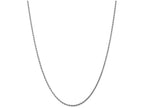FJC Finejewelers 24 Inch 14k White Gold 1.8mm bright-cut Rope Chain Necklace