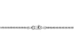 FJC Finejewelers 8 Inch 14k White Gold 1.8mm bright-cut Rope Chain Bracelet