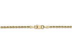 FJC Finejewelers 7 Inch 14k Yellow Gold 2mm bright-cut Rope With Lobster Clasp Chain Bracelet