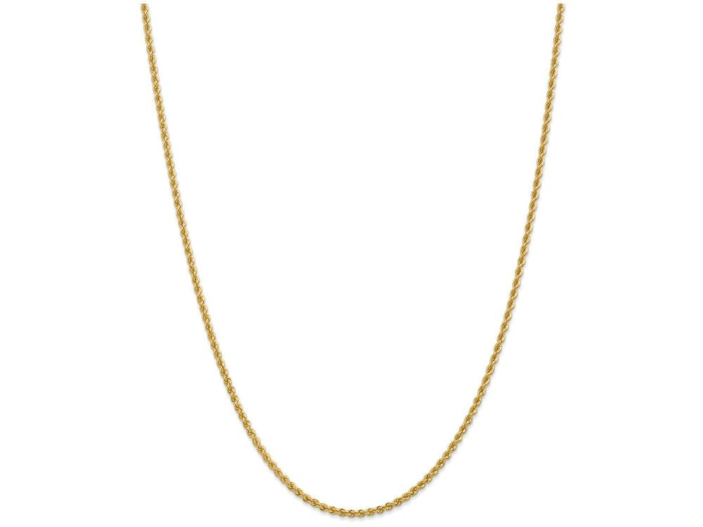 FJC Finejewelers 30 Inch 14k Yellow Gold 2.25mm Handmade Regular Rope Chain Necklace