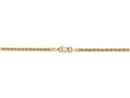 FJC Finejewelers 7 Inch 14k Yellow Gold 2.25mm Handmade Regular Rope Chain Bracelet