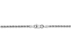 FJC Finejewelers 20 Inch 14k White Gold 2mm bright-cut Rope Chain Necklace