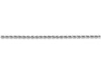 FJC Finejewelers 8 Inch 14k White Gold 2mm bright-cut Rope Chain Bracelet