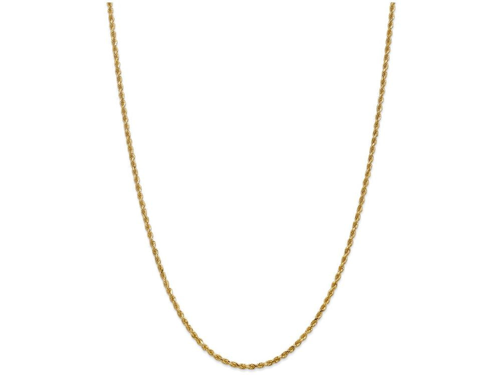 FJC Finejewelers 8 Inch 14k Yellow Gold 2.25mm bright-cut Rope With Lobster Clasp Chain Bracelet