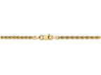 FJC Finejewelers 10 Inch 14k Yellow Gold 2.5mm Handmade Regular Rope Chain Ankle Bracelet