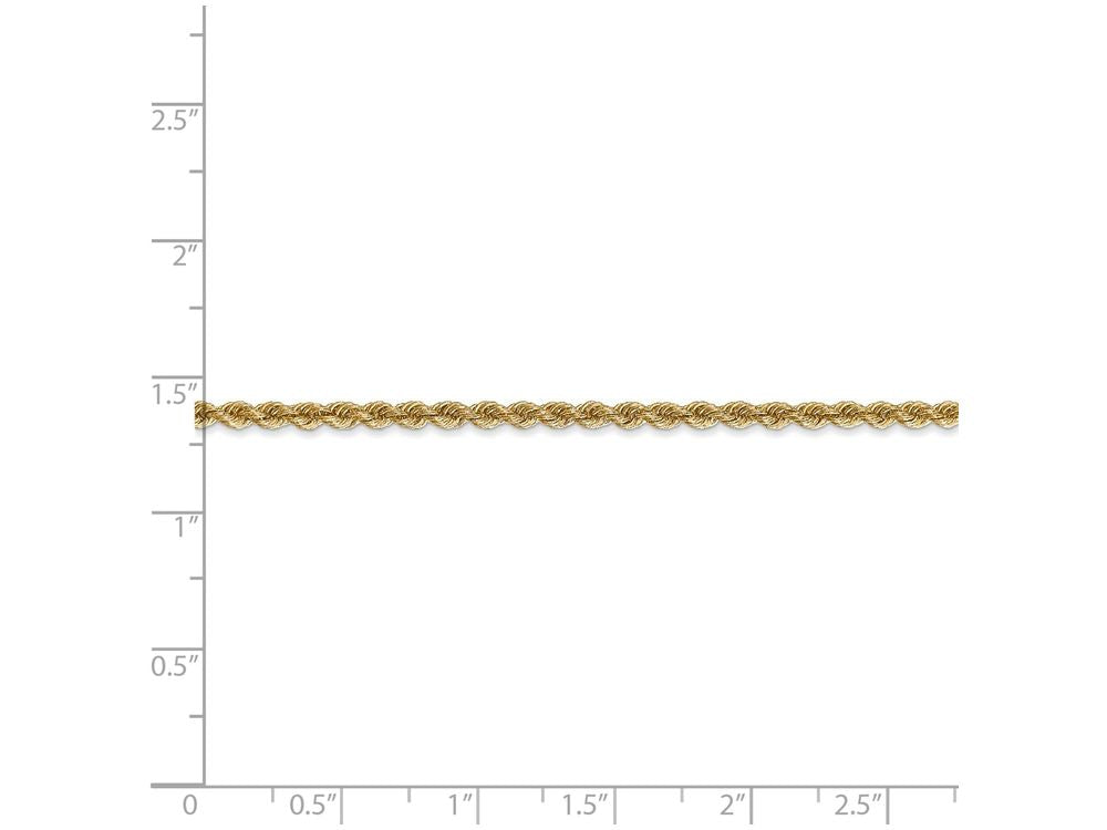 FJC Finejewelers 20 Inch 14k Yellow Gold 2.5mm Handmade Regular Rope Chain Necklace
