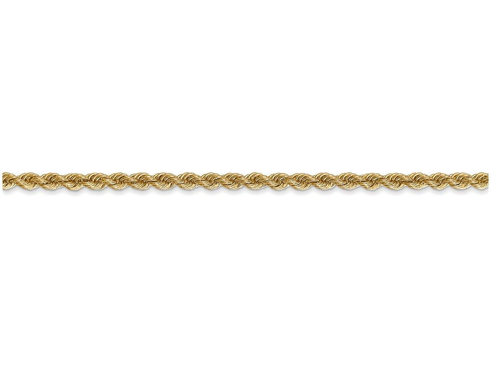 FJC Finejewelers 30 Inch 14k Yellow Gold 2.5mm Handmade Regular Rope Chain Necklace