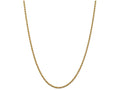 FJC Finejewelers 9 Inch 14k Yellow Gold 2.5mm Handmade Regular Rope Chain Ankle Bracelet (Smaller Ankles)