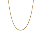 FJC Finejewelers 9 Inch 14k Yellow Gold 2.5mm Handmade Regular Rope Chain Ankle Bracelet (Smaller Ankles)