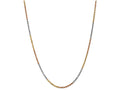 FJC Finejewelers 24 Inch 14 kt Tri Color Gold 2.5mm bright-cut Rope Chain Necklace