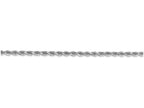 FJC Finejewelers 22 Inch 14k White Gold 2.5mm bright-cut Rope Chain Necklace
