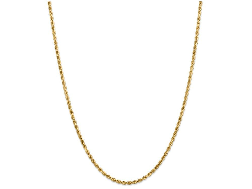 FJC Finejewelers 22 Inch 14k Yellow Gold 2.75mm bright-cut Rope With Lobster Clasp Chain Necklace