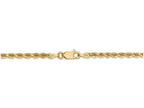 FJC Finejewelers 9 Inch 14k Yellow Gold 2.75mm bright-cut Rope With Lobster Clasp Chain Ankle Bracelet (Smaller Ankles)