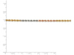 FJC Finejewelers 16 Inch 14 kt Tri Color Gold 2.9mm bright-cut Rope Chain Necklace