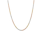 FJC Finejewelers 7 Inch 14 kt Tri Color Gold 2.9mm bright-cut Rope Chain Bracelet