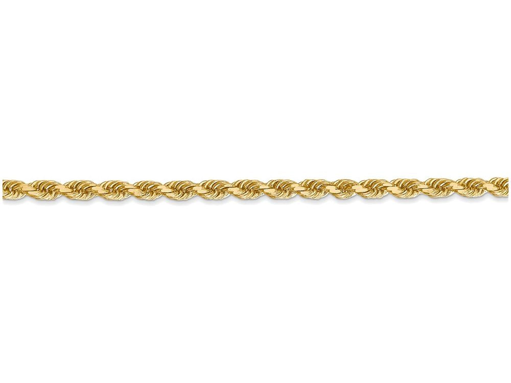 FJC Finejewelers 16 Inch 14k Yellow Gold 3.20mm bright-cut Rope With Lobster Clasp Chain Necklace