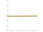 FJC Finejewelers 8 Inch 14k Yellow Gold 3.20mm bright-cut Rope With Lobster Clasp Chain Bracelet