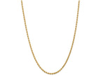 FJC Finejewelers 9 Inch 14k Yellow Gold 3.20mm bright-cut Rope With Lobster Clasp Chain Ankle Bracelet (Smaller Ankles)