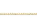 FJC Finejewelers 16 Inch 14k Yellow Gold 3mm Handmade Regular Rope Chain Necklace