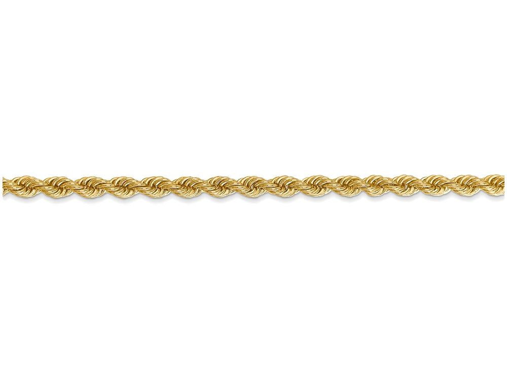 FJC Finejewelers 20 Inch 14k Yellow Gold 3mm Handmade Regular Rope Chain Necklace
