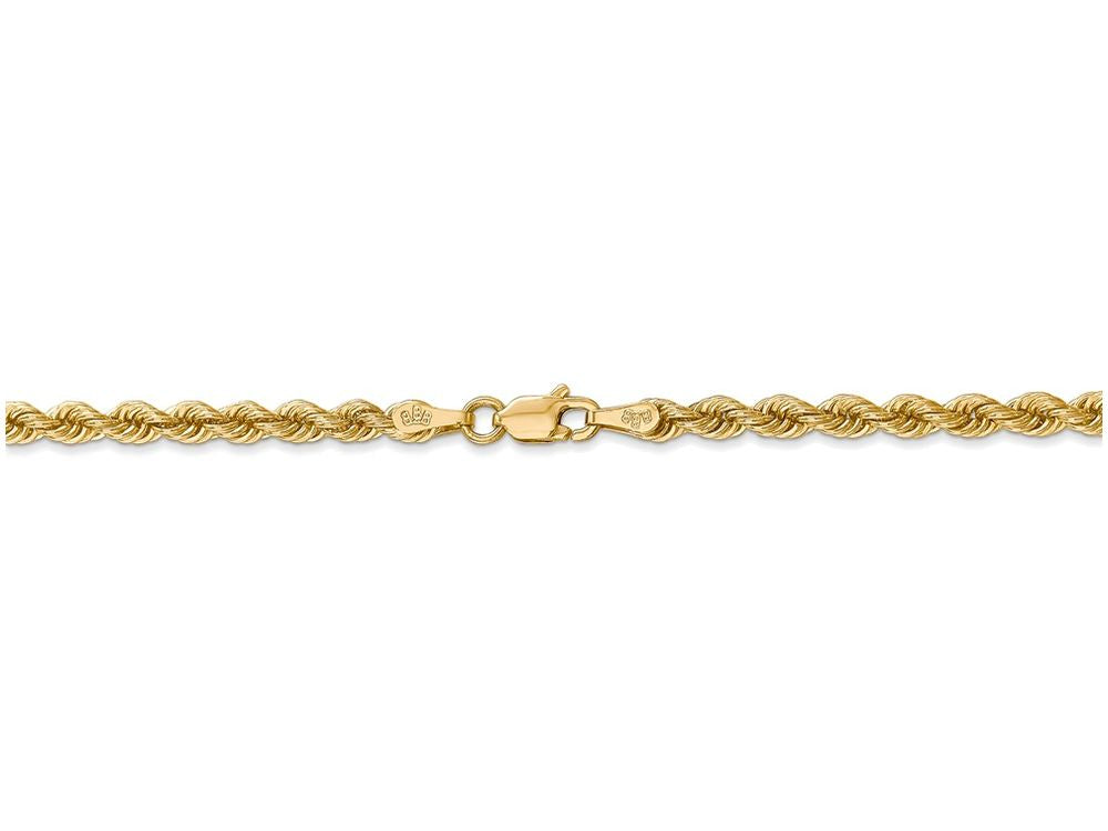 FJC Finejewelers 20 Inch 14k Yellow Gold 3mm Handmade Regular Rope Chain Necklace