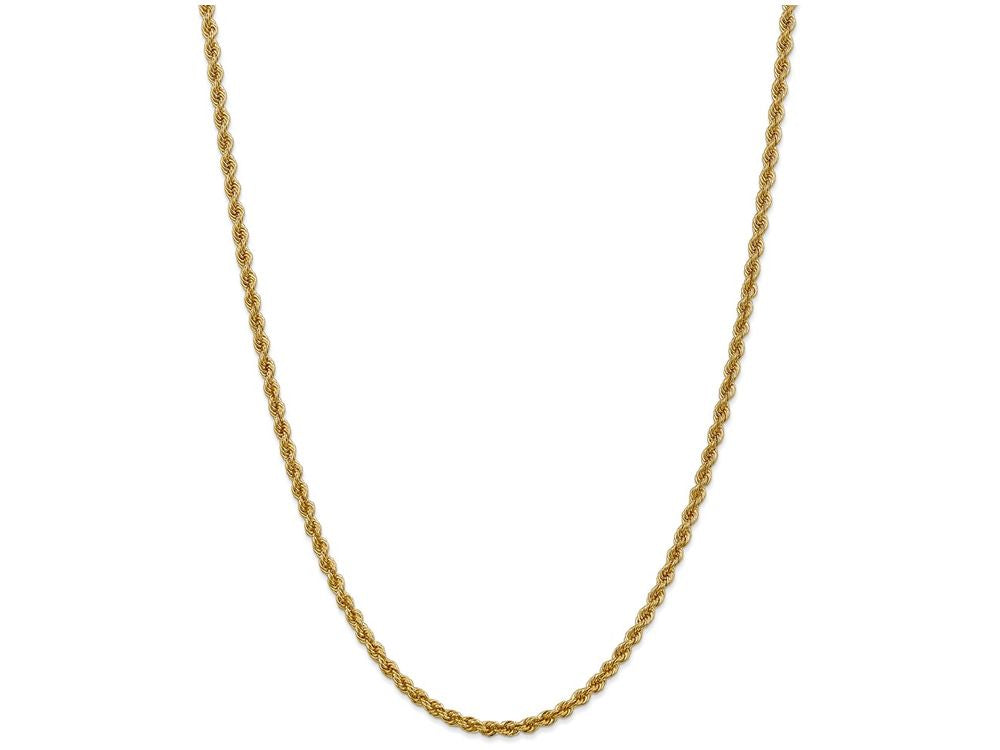 FJC Finejewelers 8 Inch 14k Yellow Gold 3mm Handmade Regular Rope Chain Bracelet
