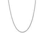 FJC Finejewelers 22 Inch 14k White Gold 3.1mm bright-cut Rope Chain Necklace