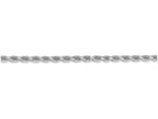 FJC Finejewelers 9 Inch 14k White Gold 3.1mm bright-cut Rope Chain Ankle Bracelet (Smaller Ankles)