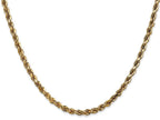 FJC Finejewelers 16 Inch 14k Yellow Gold 3.5mm bright-cut Rope With Lobster Clasp Chain Necklace