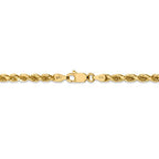 FJC Finejewelers 20 Inch 14k Yellow Gold 3.5mm bright-cut Rope With Lobster Clasp Chain Necklace