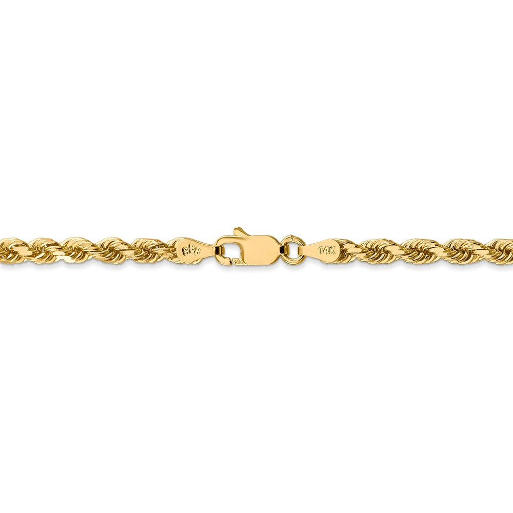 FJC Finejewelers 30 Inch 14k 3.5mm bright-cut Rope With Lobster Clasp Chain Necklace