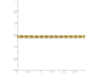 FJC Finejewelers 8 Inch 14k Yellow Gold 3.5mm bright-cut Rope With Lobster Clasp Chain Bracelet