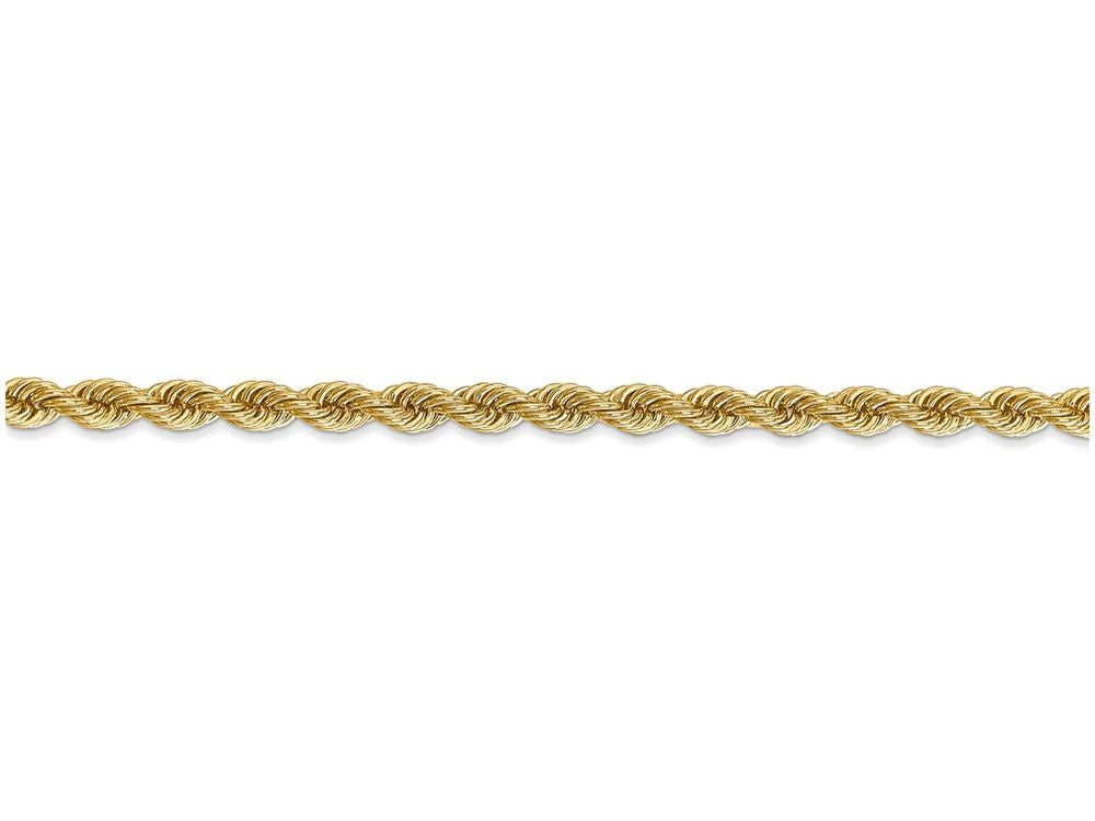 FJC Finejewelers 18 Inch 14k Yellow Gold 3.65mm Handmade Regular Rope Chain Necklace
