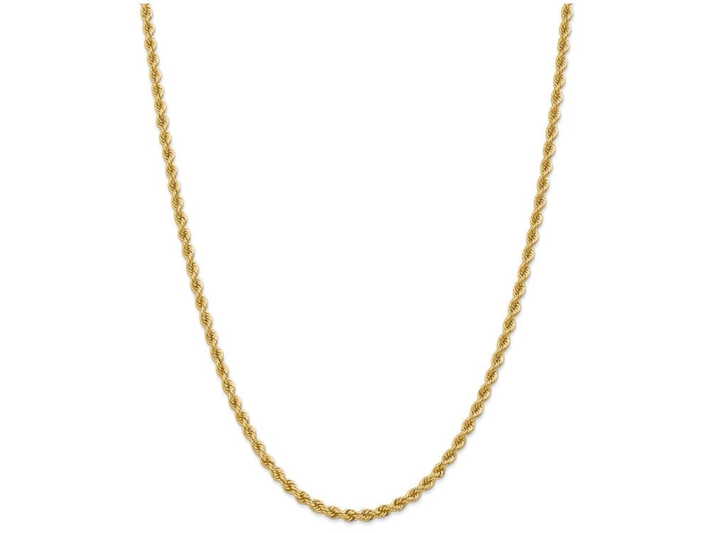 FJC Finejewelers 18 Inch 14k Yellow Gold 3.65mm Handmade Regular Rope Chain Necklace