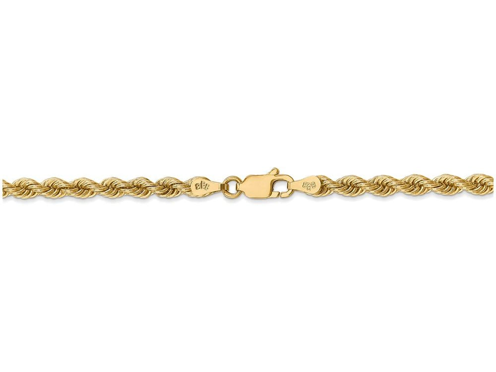 FJC Finejewelers 24 Inch 14k Yellow Gold 3.65mm Handmade Regular Rope Chain Necklace