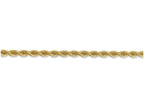 FJC Finejewelers 9 Inch 14k Yellow Gold 3.65mm Handmade Regular Rope Chain Ankle Bracelet (Smaller Ankles)